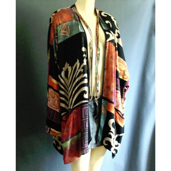 Platinum Dorothy Schoelen Jackets & Blazers - Platinum Dorothy Schoelen Vintage Kimono Jacket L